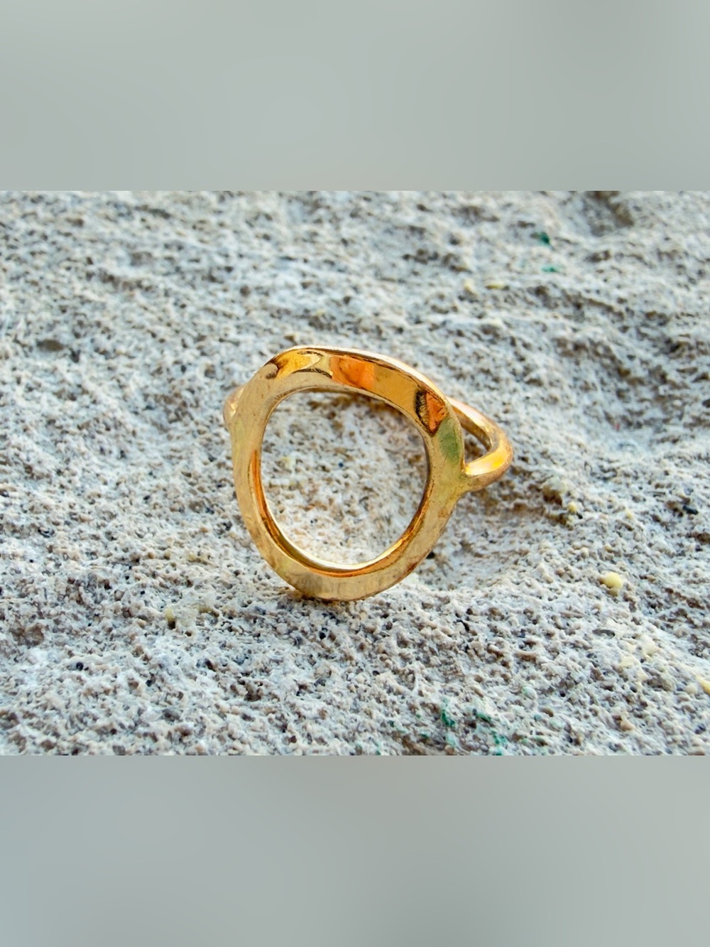Circle of life Solid 14k yellow gold handmade